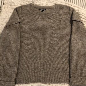 Express Cozy Capped Sleeve Crewneck Sweater